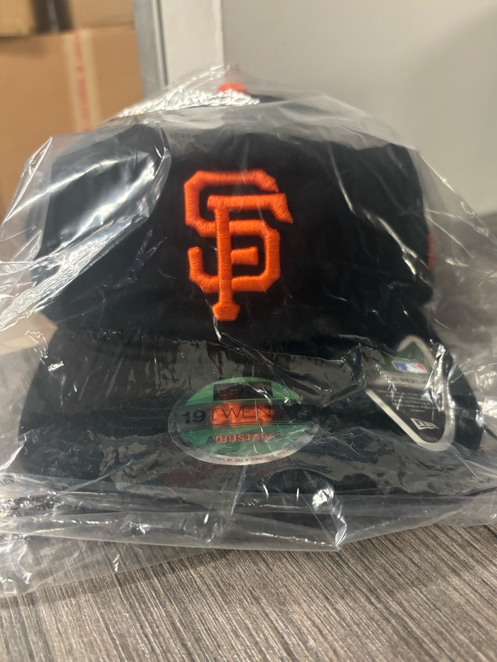 New Era Black and Orange SF Embroidered Baseball Cap